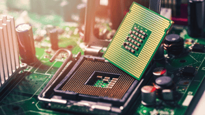 cpu on computer motherboard socket cpu on computer motherboard socket