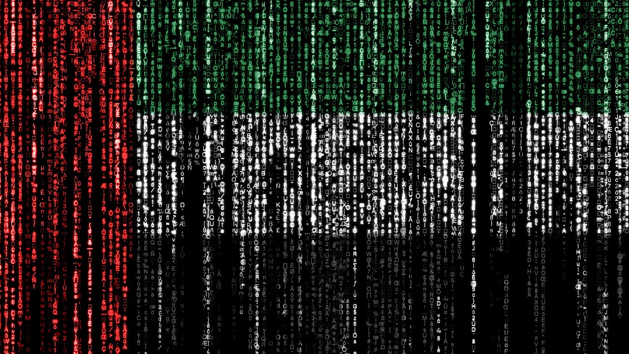 Dollars on flag of United Arab Emirates Dollars on flag of United Arab Emirates