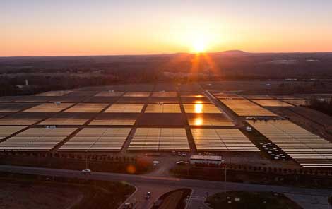 Solar arrays Apple North Carolina