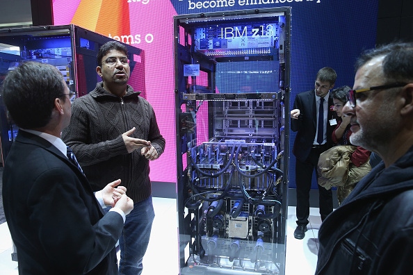 IBM z13 mainframe at the 2015 CeBIT technology trade fair in Hanover