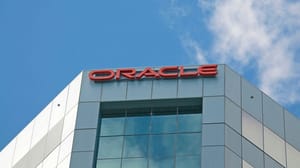 oracle logo on a building oracle logo on a building