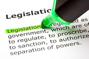 The word "Legislation" highlighted in green, under the heading "Legislation."