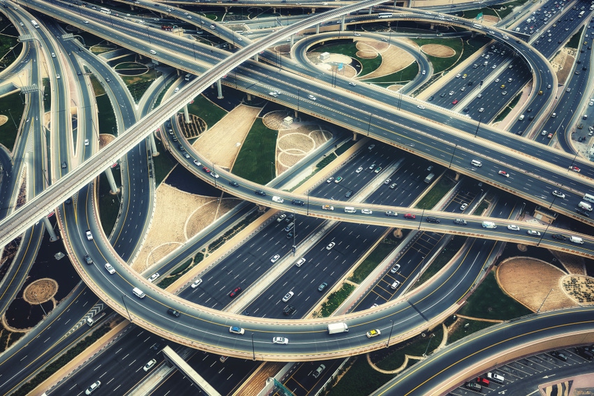 Highway interchange, Dubai