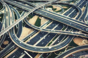 Highway interchange, Dubai