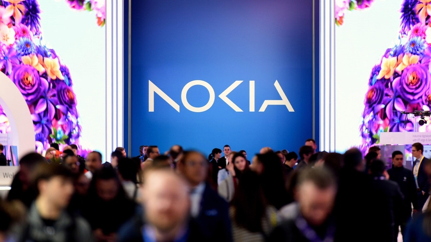Nokia logo at Mobile World Congress 2024
