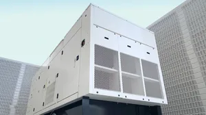 standby diesel generator against sky standby diesel generator against sky