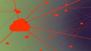 Digital network of connected online cloud storage. Digital network of connected online cloud storage.