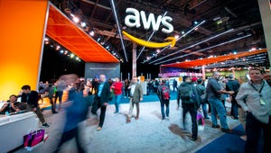 Expo hall at AWS re:Invent 2018
