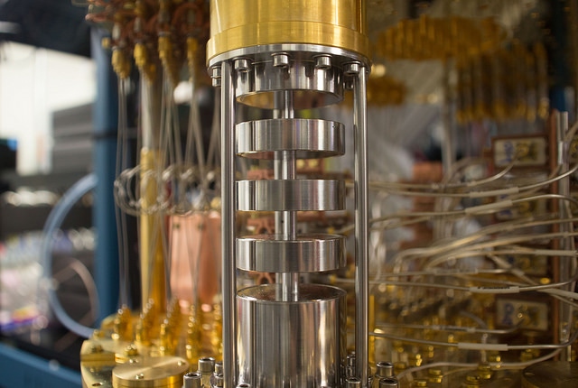 IBM Q quantum computer mixing chamber