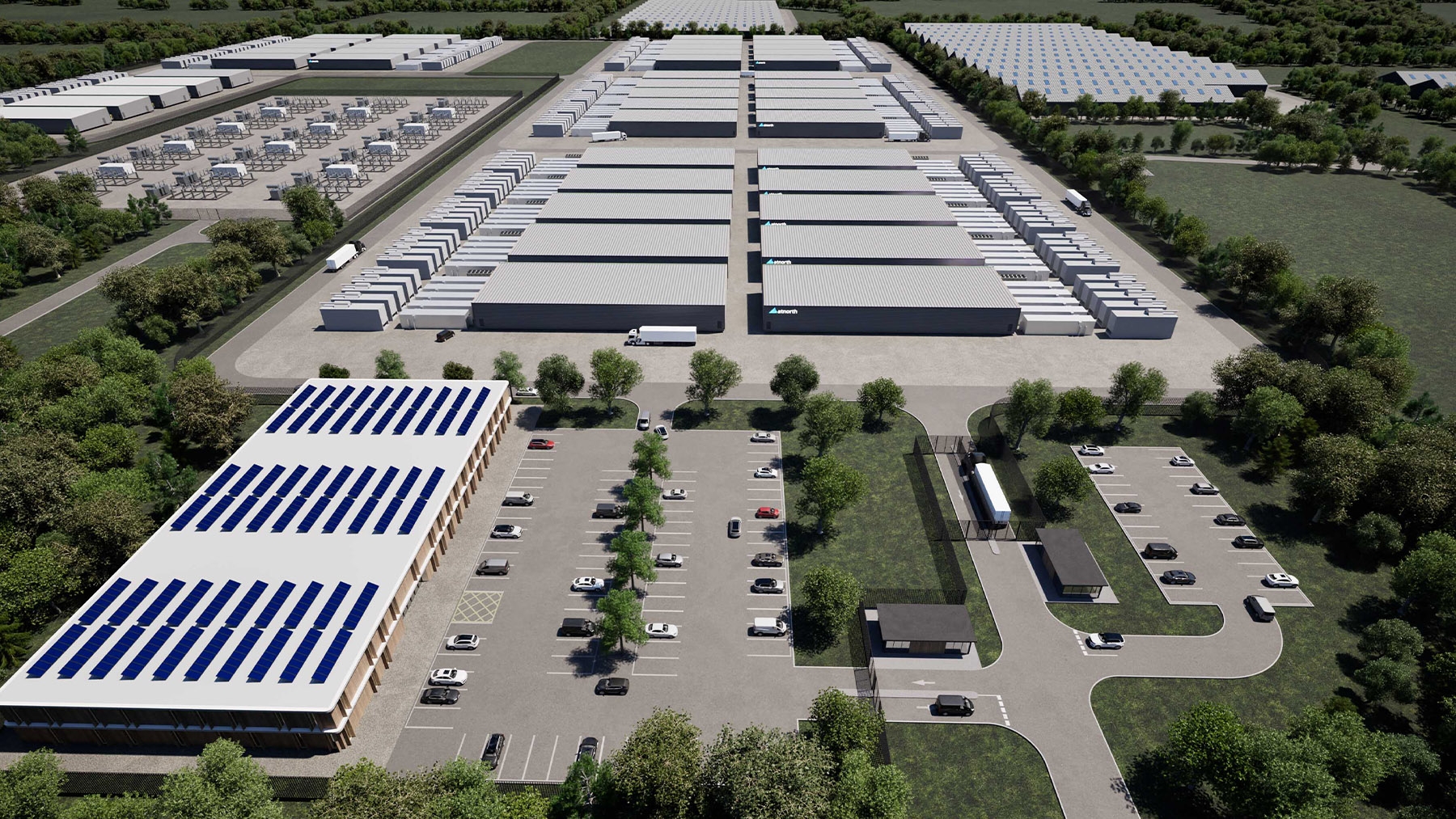 An artist’s rendering of atNorth’s new DEN02 facility in Denmark.