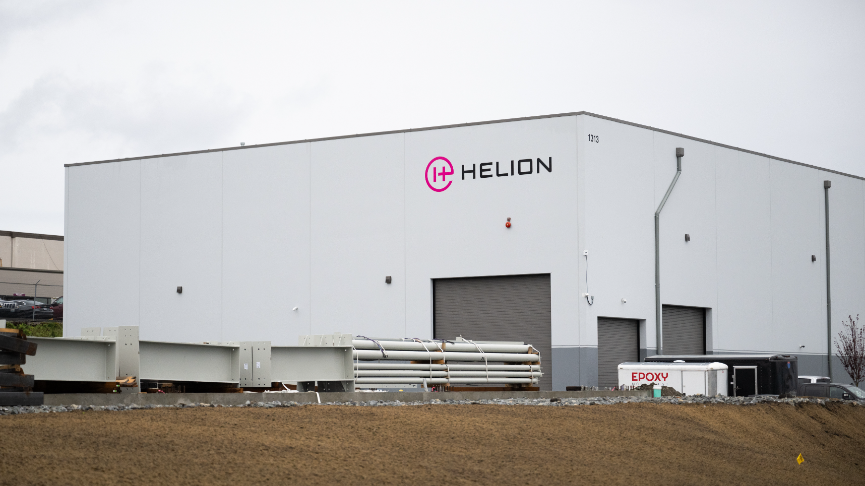 Helion’s exterior in Everett, Washington