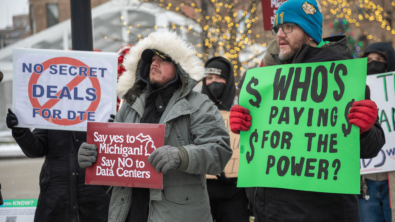 Residents picket DTE Energy's data center proposal in rural Michigan Residents picket DTE Energy's data center proposal in rural Michigan