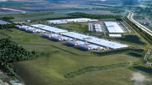 A rendering of the Lighthouse data center campus in Port Washington, Wisconsin A rendering of the Lighthouse data center campus in Port Washington, Wisconsin