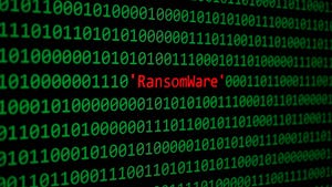 "ransomware" written within code