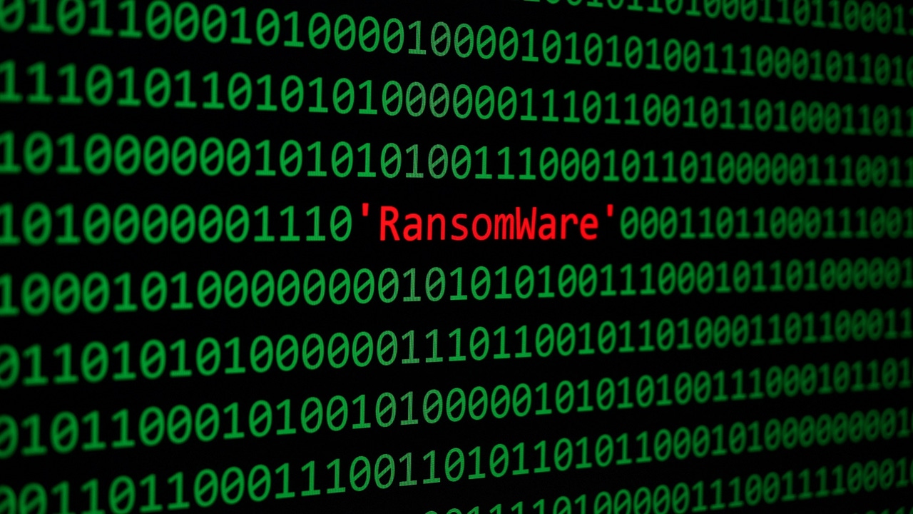 "ransomware" written within code "ransomware" written within code