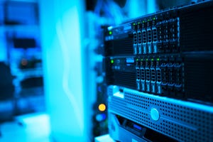 Network servers in a data room
