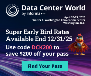 Data Center World Save $200 with code DCK200