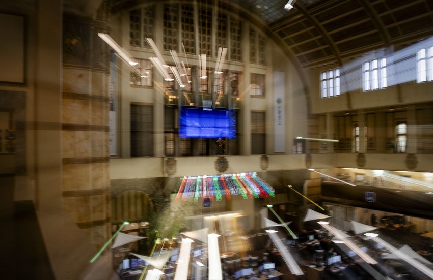 Euronext Amsterdam stock exchange. March 2020
