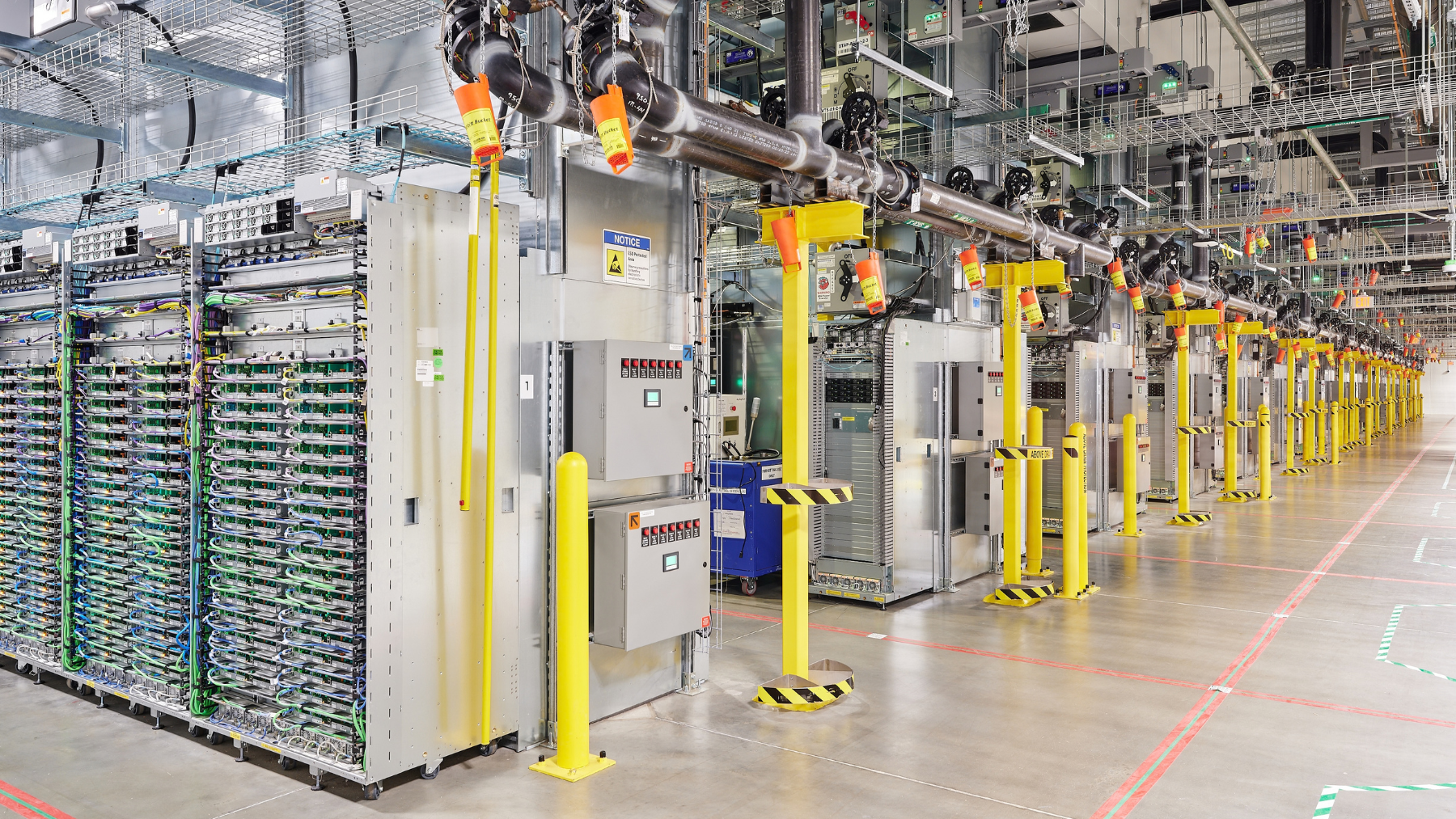 Inside a Google New Albany data center buildings in Central Ohio