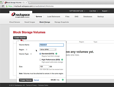 Rackspace Block Storage Rackspace Launches Cloud Block Storage Product