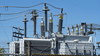 electric power transformer at transmission substation electric power transformer at transmission substation