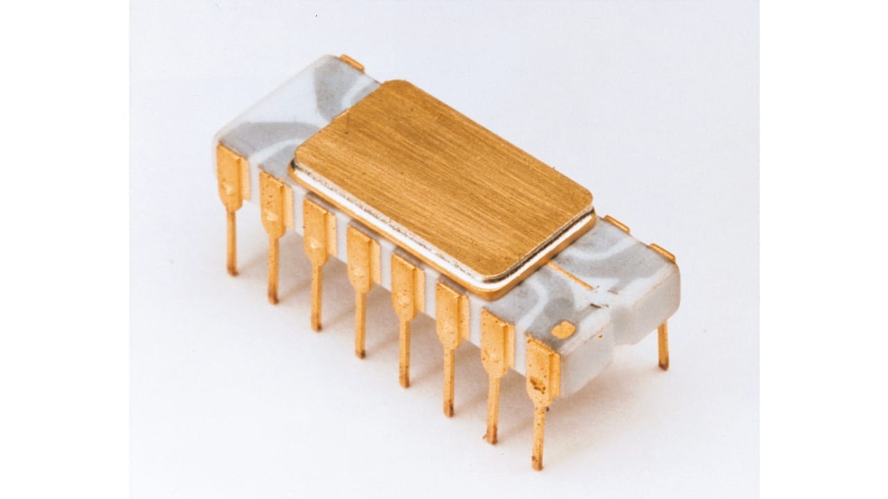 photo of Intel 4004 microprocessor photo of Intel 4004 microprocessor