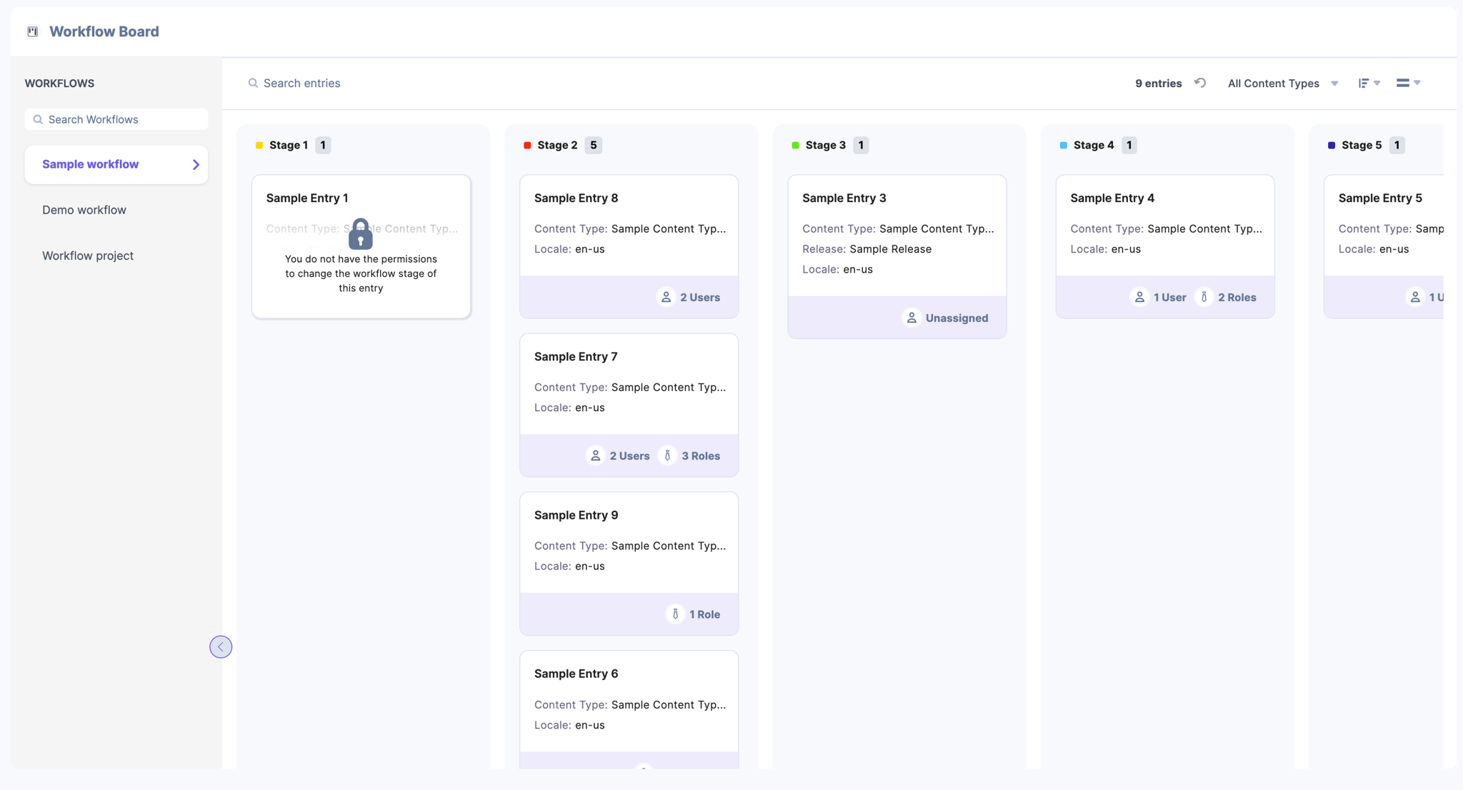 Workflow Board | Contentstack