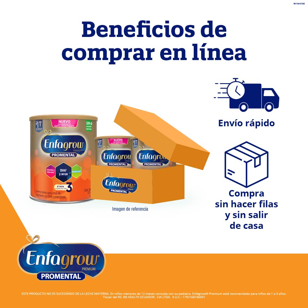 Alimento Lácteo Enfagrow Premium Promental Etapa 3 Lata x 375 g 