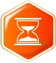 Hourglass icon.