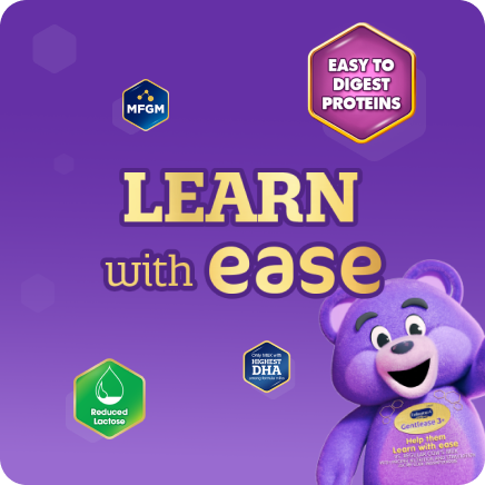 Learn With Ease With Enfagrow Gentlease Three Plus