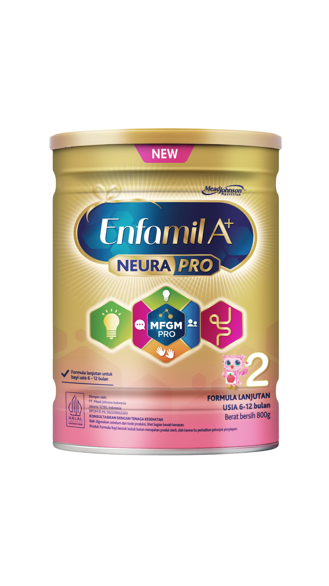 Enfamil A+ 2 Susu Formula Bayi 6 - 12 Bulan Plain 800 gr