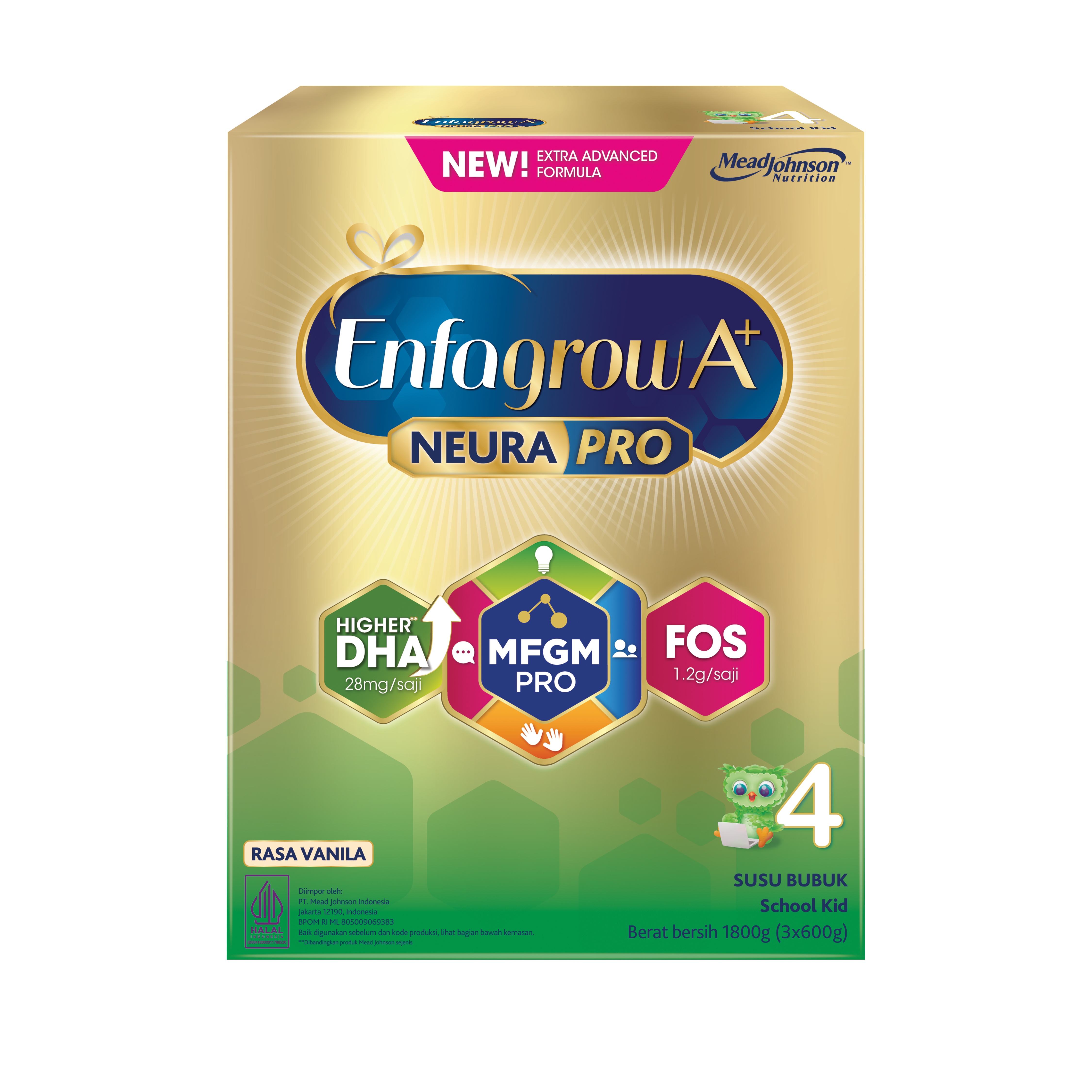 Enfagrow A+ MFGM Pro Tahap 4 Vanila 1800g