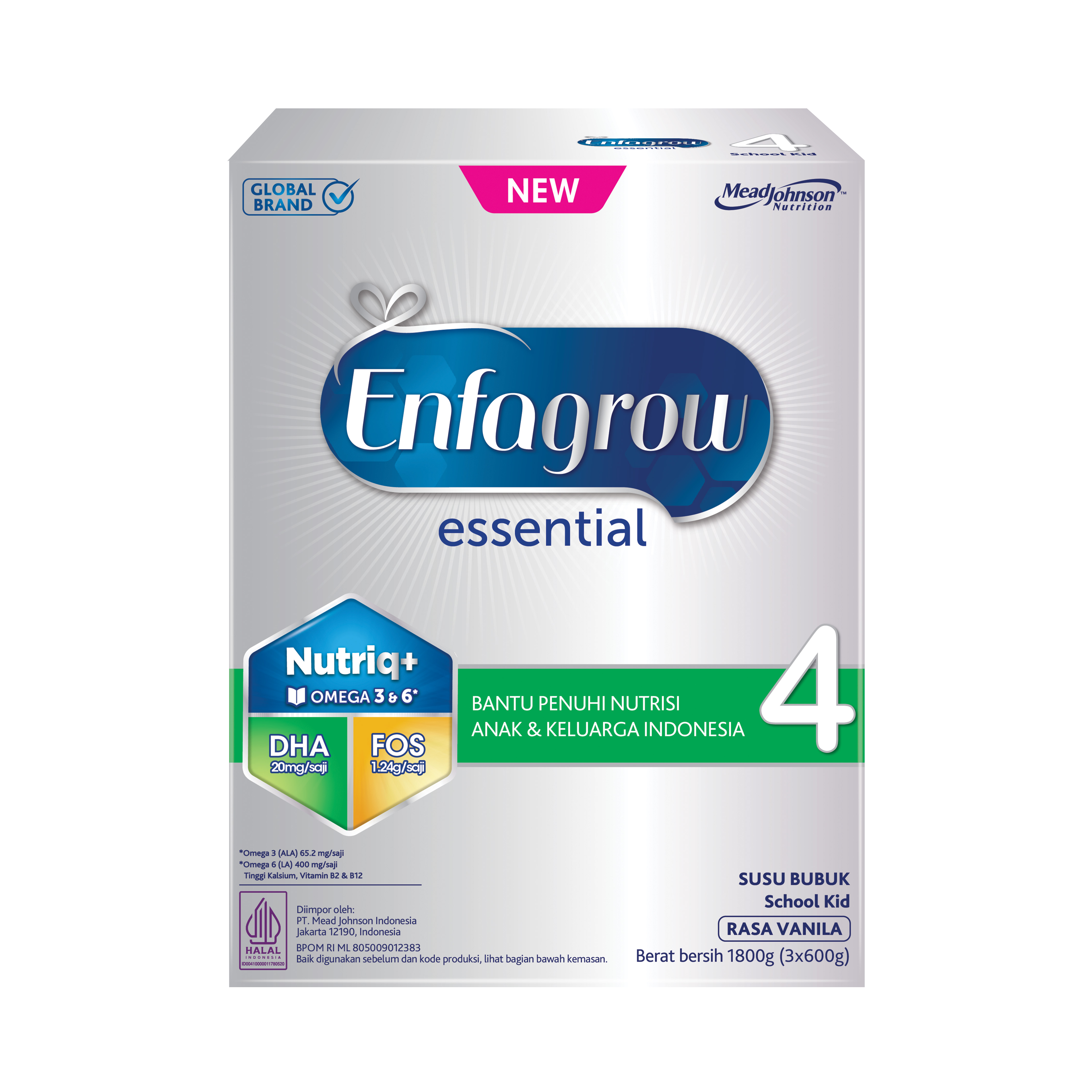 Enfagrow Essential 4 Susu Formula Anak 3 - 12 Tahun 1800 gr