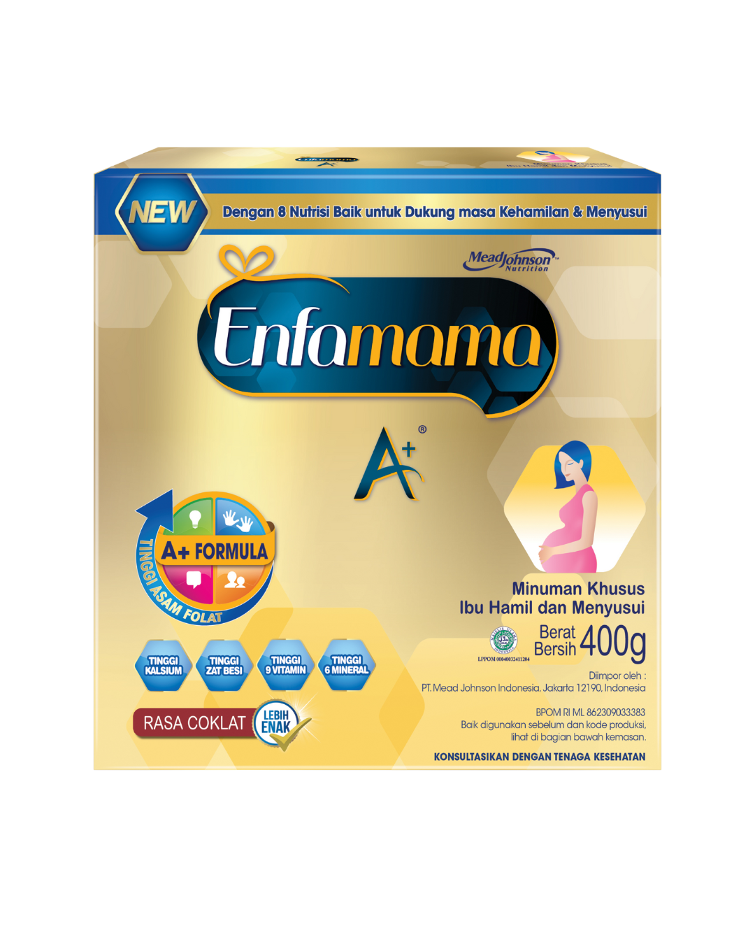 Enfamama A+ Susu Ibu Hamil dan Menyusui Cokelat 400 gr