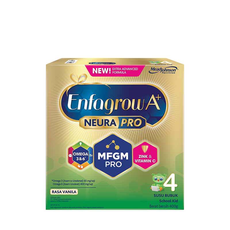 Enfagrow A+ 4 Susu Formula Anak 3 - 12 Tahun Vanila 400 gr