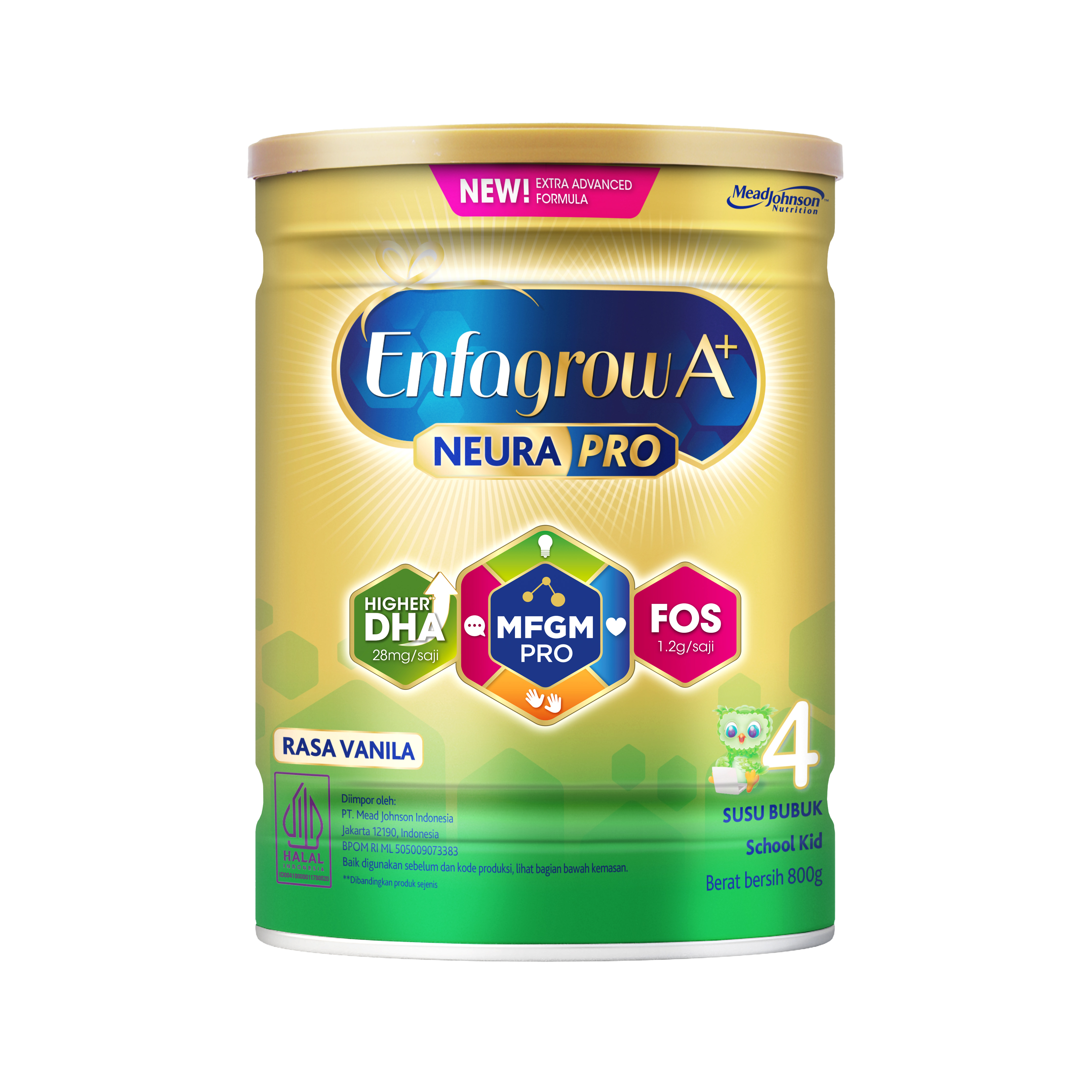 Enfagrow A+ 4 Susu Formula Anak 3 - 12 Tahun Vanila 800 gr