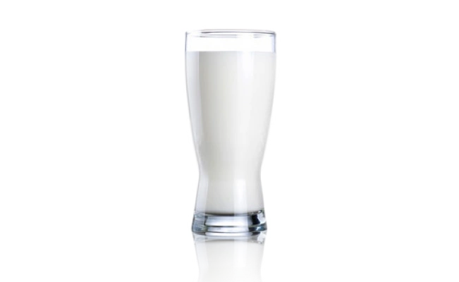 Tall glass of milk