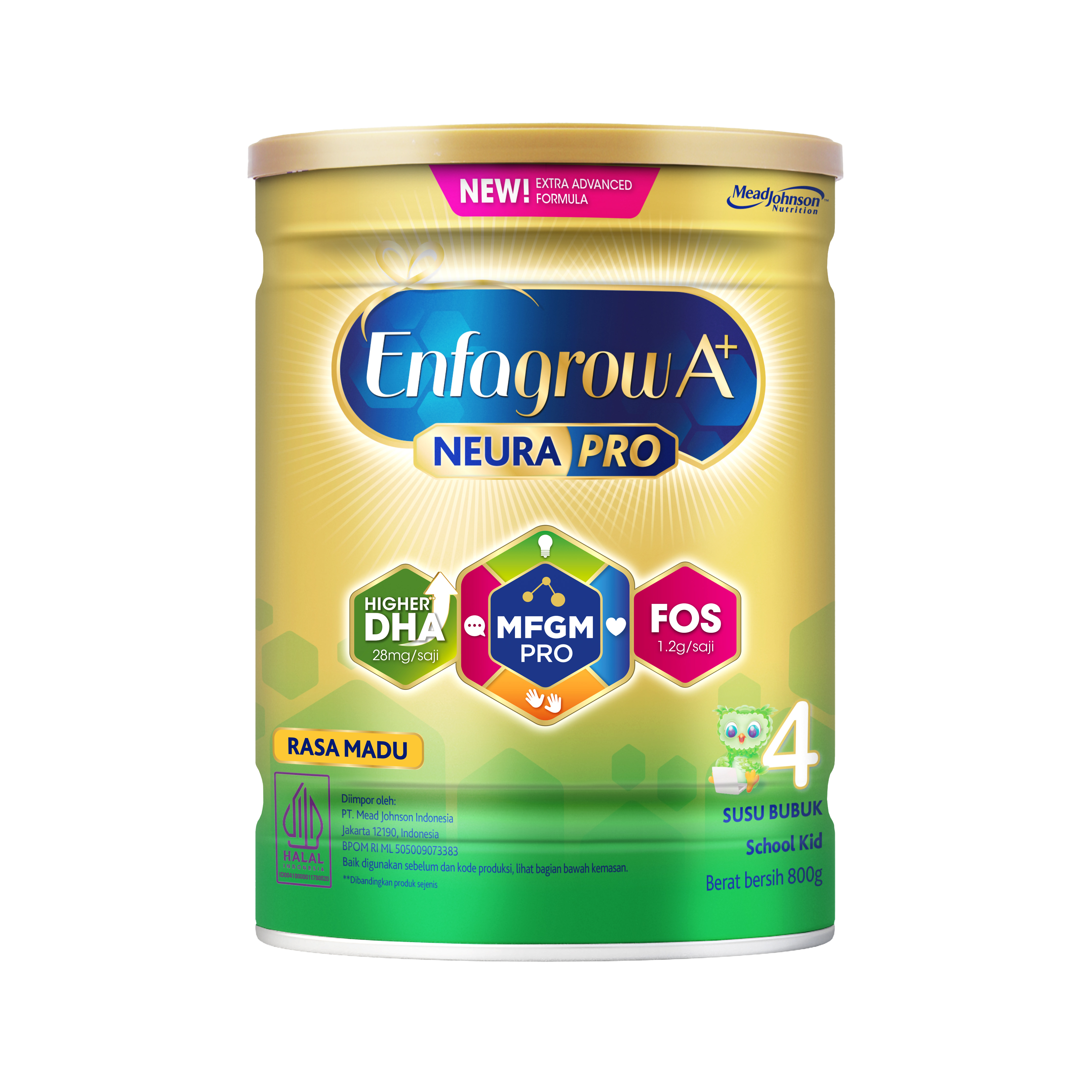 Enfagrow A+ 4 Susu Formula Anak 3 - 12 Tahun Madu 800 gr