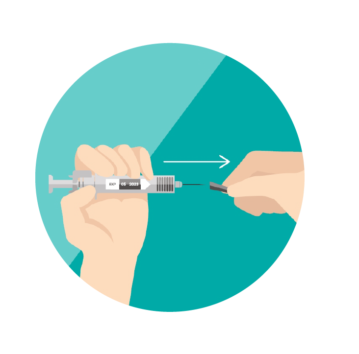 הסרת מכסה המחט