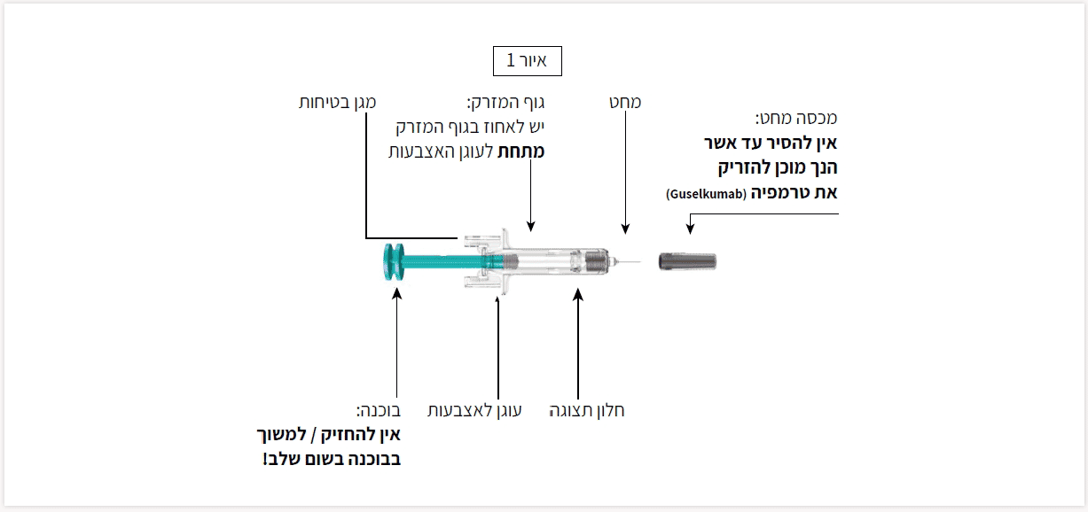 מבנה מזרק מוכן לשימוש מבנה מזרק מוכן לשימוש