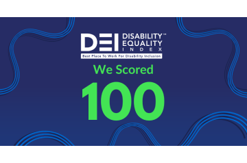 Disability Equality Index score of 100, recognizing excellence in disability inclusion and workplace accessibility