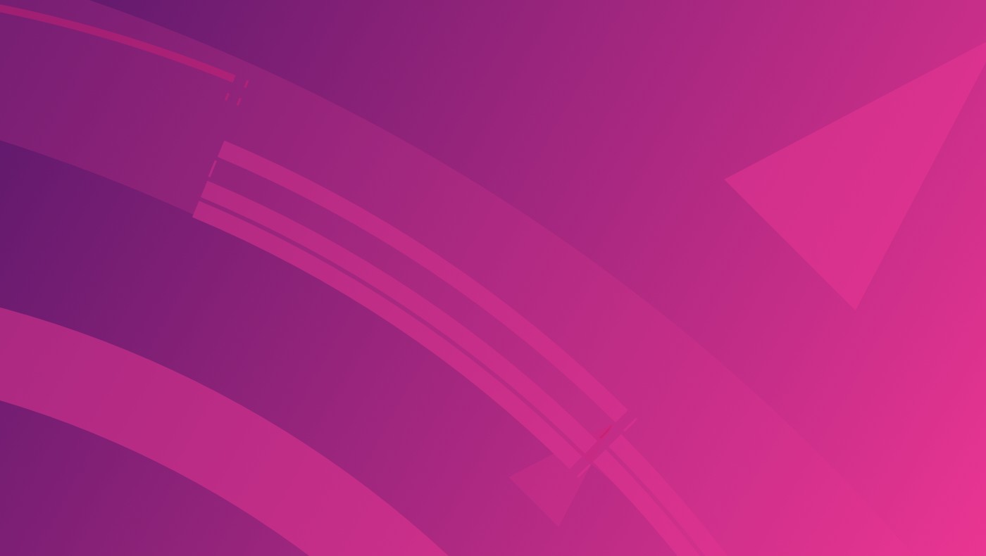 Abstract pink and purple gradient background with curved lines and geometric shapes