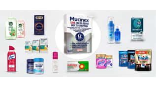 Infographic of health and hygiene products highlighting innovation drivers.
