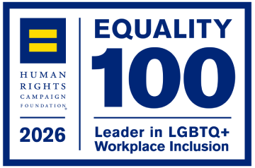 Human Rights Campaign Equality 100 recognition, honoring leadership in LGBTQ+ workplace inclusion for 2026