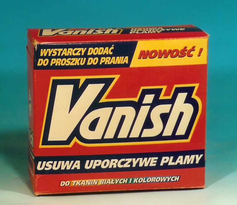 Vanish stain remover box with bold branding and Polish text.