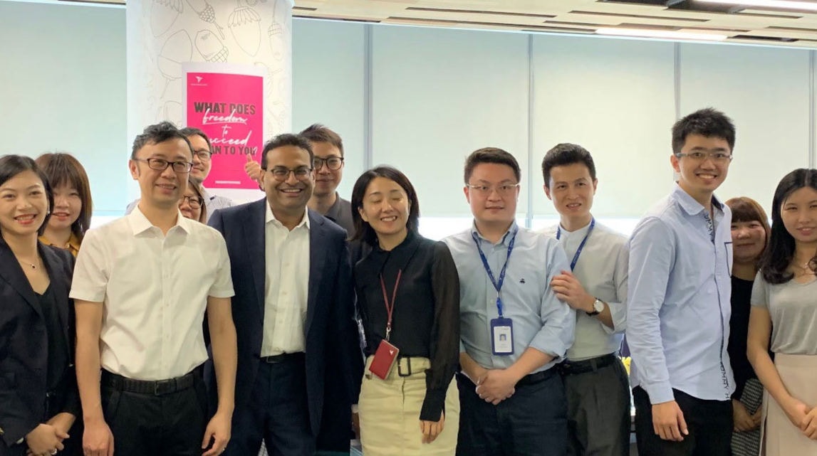 Laxman Narasimhan, CEO RB, Spends Inaugural Week in China