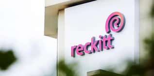 Reckitt company logo displayed on a building exterior