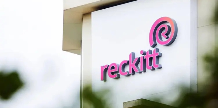 Reckitt logo on a building exterior