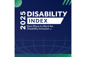 2025 Disability Index recognition as a Best Place to Work for Disability Inclusion