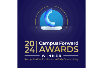 2024 Campus Forward Awards winner, recognized for excellence in early career hiring